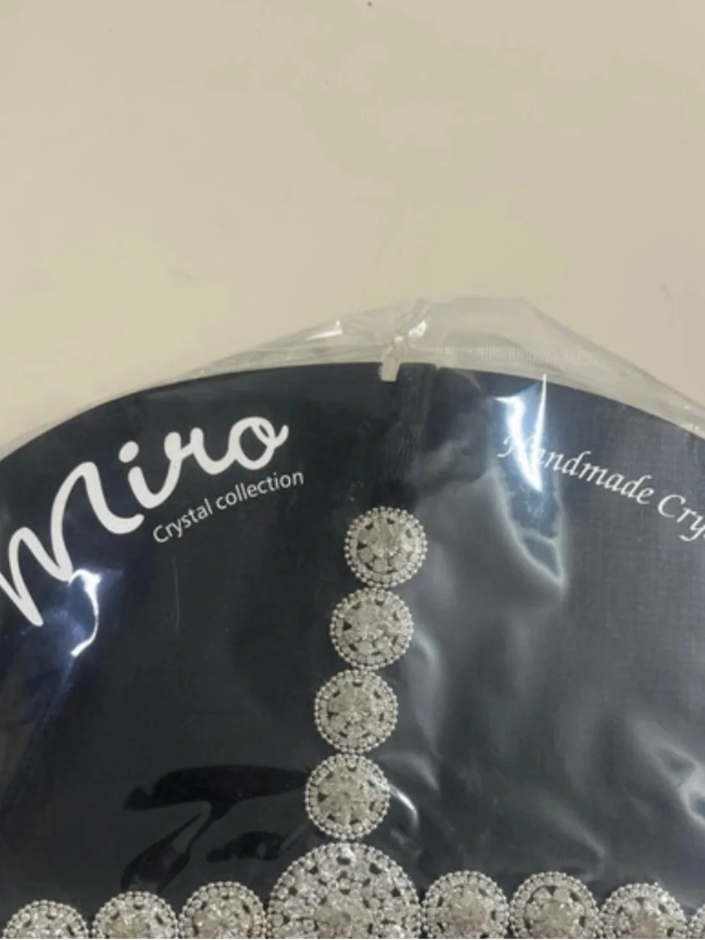 IRO Silver Crystal Floral Statement Necklace